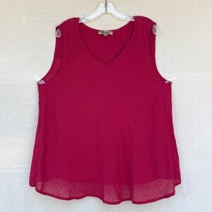 FLAX Linen/Cotton Gauzy Sz 1G Flowy Tank NWOT